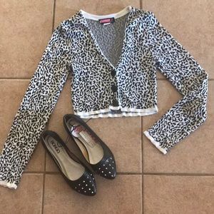 Leopard Long Sleeve Cover up